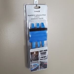 Adhesive wrap installation tool kit for car detailing customization custom